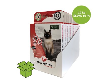 Max Protek repelentní fluorescenční obojek, kočka 42 cm (12 ks) SLEVA 10 %
