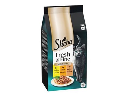 Sheba kapsa Fresh&Fine mix kuře,krůta,kachna 6x50g