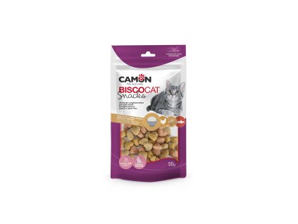 CAMON SNACKS CAT SRDÍČKA RÝŽE + KUŘE 1,5x1 cm 50 g