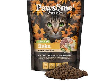 Pawsome! Fresh & Dry Adult Huhn s kuřecím masem 750 g