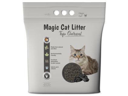Stelivo Magic Litter Tofu dřevěné uhlí 2,7kg/ 6l