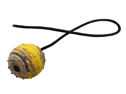 Gumový míček s magnetem - Bílá