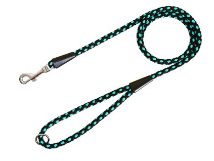 BAFPET Lanové vodítko UZLÍK 10mm - Světle modrá (Varianta 10mm x 150cm)