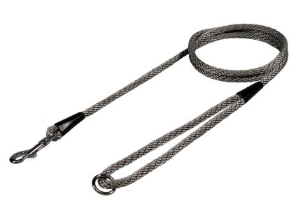 BAFPET Vodítko lano, SPIRÁLA JEDNOBAREVNÁ - Šedá (Varianta 6mm x 150cm)