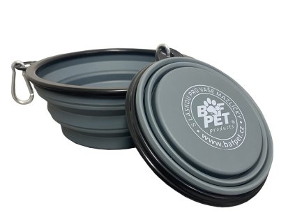 BAFPET Cestovní miska - Šedá (Varianta 380ml)