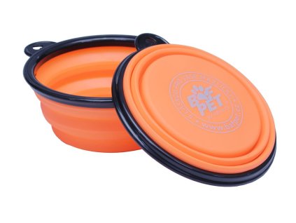 BAFPET Cestovní miska - Oranžová (Varianta 380ml)