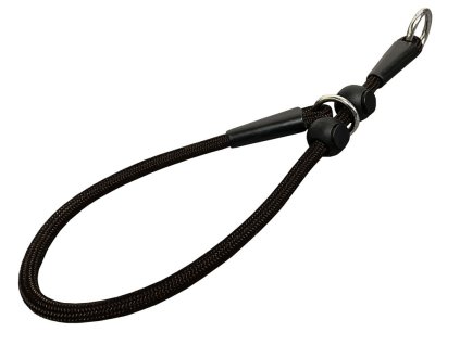 BAFPET Obojek polostahovací - lano - Černá (Varianta 6mm x 40cm)