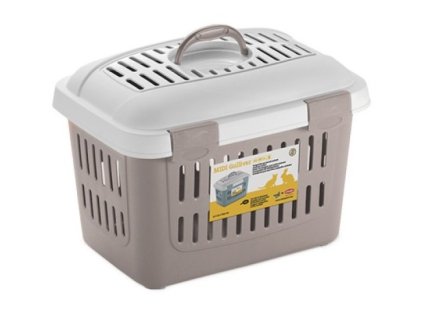 [8003507961753] Stefanplast Pet Carrier Midi Gulliver Powder Pink White 45x33x33h Cm