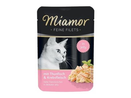 Kapsička Miamor Feine Filets Adult tuňák a krab v želé 100g