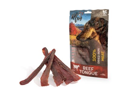KIDDOG SUPER PREMIUM 100% hovězí jazyk, tenké plátky 50 g