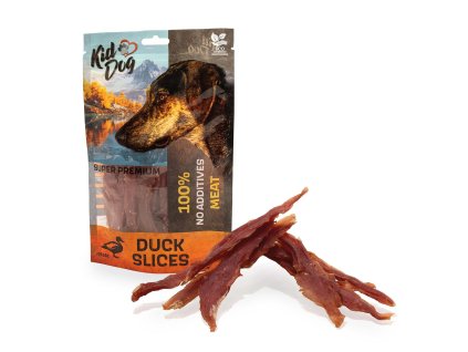 KIDDOG SUPER PREMIUM 100% kachní prsa bez aditiv, proužky 80 g