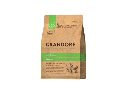 Grandorf granule pro psy Adult Mini - Jehně a krocan 1kg