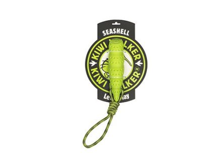 Hračka pes SEASHELL MAXI, plov z TPR zelená Kiwi