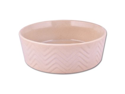 Keramická miska Zig Zag 18cm písková 1,2l