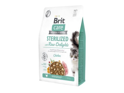 Brit Care Cat Sterilized with Raw Delights 2 kg