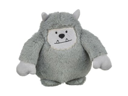 Vánoční Yeti, 20 cm, se zvukem, plyš, šedá