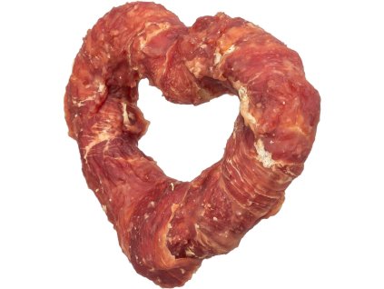 DentaFun Heart, buvolí srdce s kachním masem [50 ks], 8 cm / 40 g, cena za 1ks
