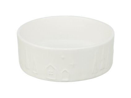 Vánoční keramická miska, bílá (Velikost 1,4 l/ø 20 cm)