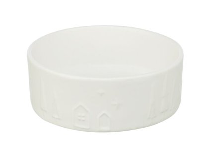 Vánoční keramická miska, bílá (Velikost 1,4 l/ø 20 cm)