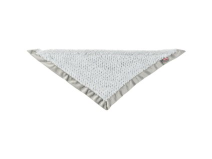 Vánoční hebký šátek, plyš, šedá (Velikost 75 cm)