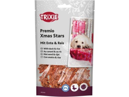 PREMIO Xmas Stars, vánoční pamlsek kachna s rýží, 100 g