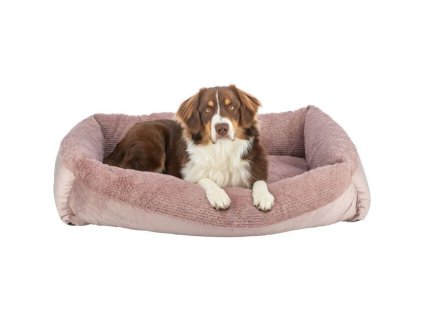 Vánoční sametové lůžko LIVIA Soft s hebkým okrajem, starorůžová (Velikost vánočního lůžka LIVIA 100 x 70 cm)