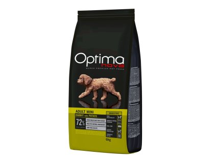 OPTIMAnova Dog Adult Mini Digestive Rabbit & Potato GF 6 kg