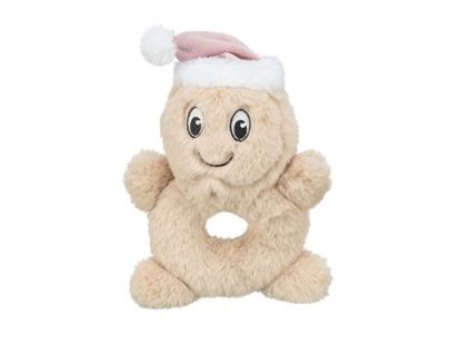 Vánoční hračka pes Sušenka se zvukem, plyš 22cm TR