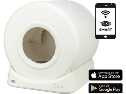 Samočistící SMART toaleta pro kočky, 51 x 56 x 54 cm, bílá (RP 7,40 Kč)