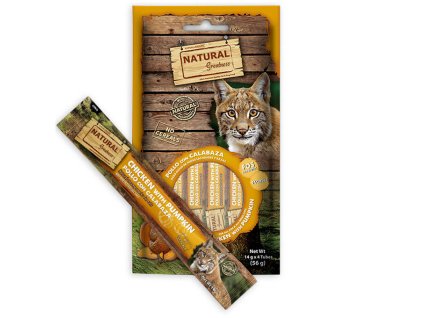 Natural Greatness Creamy DIGEST, funkční pamlsek - kuře, dýně, 4 x 14 g