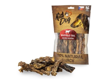 KIDDOG 100% Natural Snack, hovězí oháňka bez kůže 12 cm / 200 g