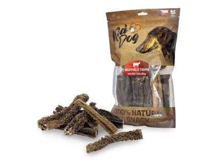 KIDDOG 100% Natural Snack, hovězí žaludek (dršťky) 12 cm/ 400 g
