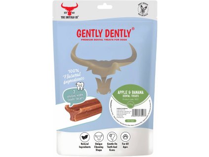 The Buffalo Co. Gently Dently Dentální pamlsky s jablkem a banánem 175 g