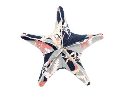 Hvězdice HipHop Dog, 23 cm, látkový robustní aport, multikolor