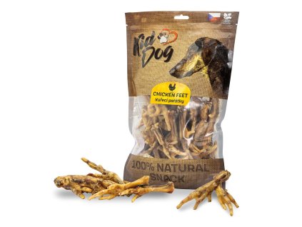 KIDDOG 100% Natural Snack, kuřecí pařátky 30 ks / bal