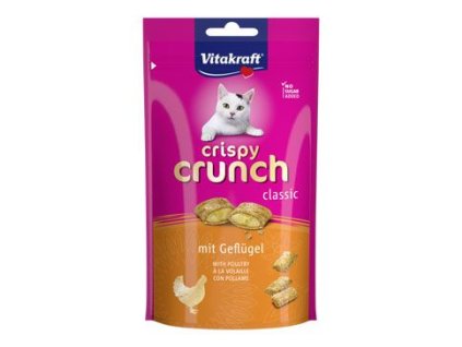 Vitakraft Cat poch. Crispy Crunch drůbeží 60g