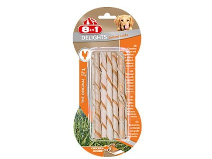 Pochoutka 8in1 Delights Chicken Twisted Sticks 10ks