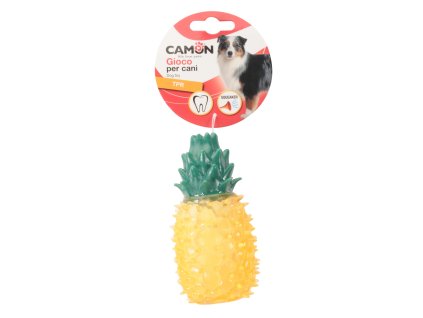 Pískací hračka pro psy Camon Ananas TPR, 12 cm