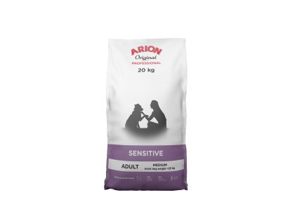 Granule pro dospělé psy ARION Professional sensitive medium, 20 kg