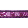 Red Dingo obojek – Breezy Love Purple – 40 mm x 37-55 cm