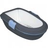 WC BERTO - dvojitá nádoba se sítem 59x39x22 cm, - šedá/pastelově modrá/žulová