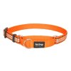 Red Dingo obojek polostahovací reflexní – Bones Orange – 20 mm x 30-44 cm