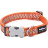 Red Dingo obojek reflexní – Ziggy Orange – 12 mm x 20-32 cm