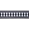 Red Dingo obojek reflexní – Bones Black – 15 mm x 24-36 cm