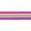 Red Dingo obojek – Horizontal Stripes Hot Pink – 20 mm x 30-47 cm