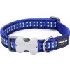 Red Dingo obojek reflexní – Bones Navy – 25 mm x 41-63 cm
