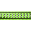 Red Dingo postroj reflexní – Bones Lime – 12 mm x 30-44 cm