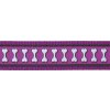 Red Dingo postroj reflexní – Bones Purple – 15 mm x 36-54 cm