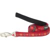 Red Dingo vodítko – Paw Impressions Red – 15 mm x 1,8 m