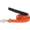 Red Dingo vodítko – Desert Paws Orange – 20 mm x 1,8 m